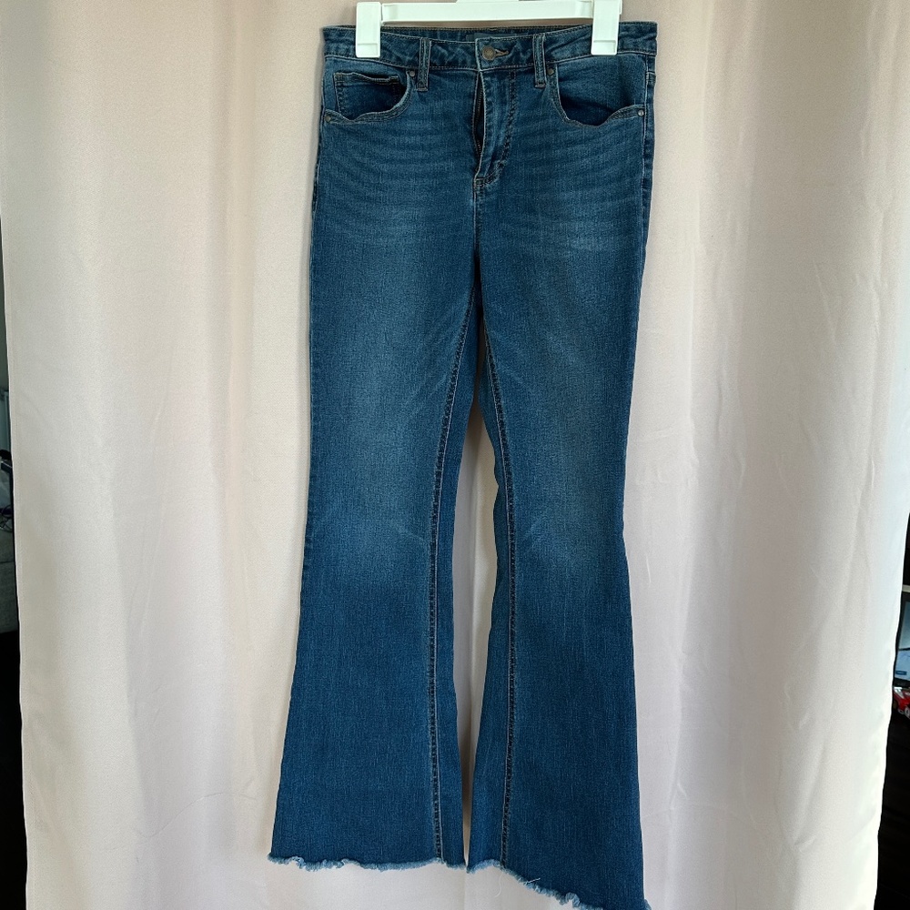 Indigo Rising Flared Jeans